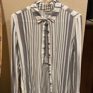 Striped button down shirt